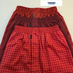 비너스 남자 트렁크 빨간팬티 3매세트 레드속옷 행운의색상 팬티세트