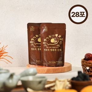 하루제주 국산 수제 쌍화진액 전통 유자 한방차 100ml x 28개