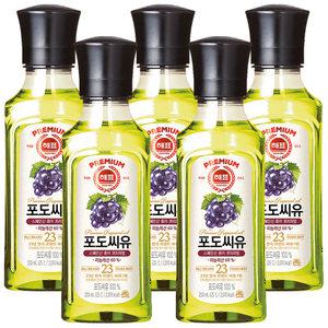 사조 해표 포도씨유 250ml x 5개 / 식용유 유지류 오일 기름