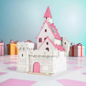 영공방 주니어시리즈 유럽풍 캐슬 만들기 나무 건축물 미니어처 목재모형 DIY YM656