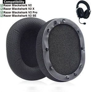 헤드셋스펀지 이어폼 Razer BlackShark V2 Pro V2X V2SE 게임용 헤드셋 교체용 이어 패드 메쉬 패브릭 메모