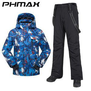 남자 여자 스키복 남성 여성 보드복 세트 PHMAX 남성용 스노우보드 방풍 겨울 야외 스포츠 스노우 재킷 바