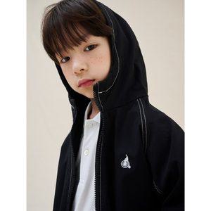 [BEANPOLE KIDS] 스티치 바람막이 점퍼  블랙 (BI5239U035)