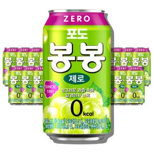 봉봉 포도 제로 340ml 24캔 제로캔음료