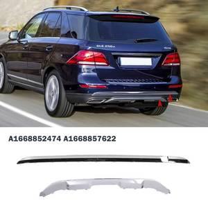 벤츠 차량용품 A1668852474 A1668857622 GLE W166 GL X166 GLE250d 후방 범퍼 크롬 트림 스포일러 디퓨저