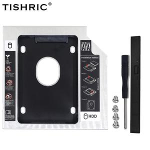 TISHRIC HDD 캐디 9.5 12.7mm Optibay SATA 3.0 2.5 인치 SSD CD DVD-HDD 케이스 알루미늄 범용 인클로저