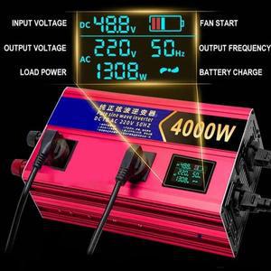 순수 사인파 인버터 6000W DC 12V 24V to AC 110V 220V 차량용 태양광  콘센트