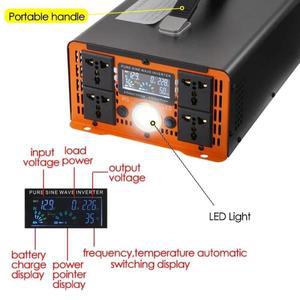 가정용 자동차용 순수 사인파 인버터 전압 전송  콘센트 5000W 2600W DC 12V AC 220V 110V