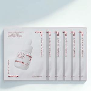 이니스프리 블랙티 유스 인핸싱 앰플 마스크 28mL 6매