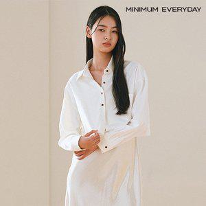 [미니멈][미니멈 에브리데이]포켓 카라 크롭 셔츠 (EB1BA019D)