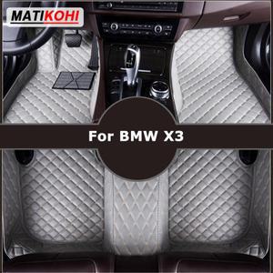 MATIKOHI 맞춤형 자동차 바닥 매트, BMW X3, E83, F25, G01, F97, 자동차 카펫, 발 코체 액세서리