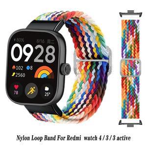 Redmi Watch 4 3 용 나일론 루프 밴드 Xiaomi 시계줄 땋은 탄성 스트랩 active correa