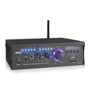 무선 블루투스 홈 스테레오 오디오 AM /FM RCA LED AUX 시스템(블루 USB /SD 포함) 전력 라디오 디스플레이 헤드폰 수신기 증폭기 - 앰프 2X120와트 리모컨 잭 PCAU46BA