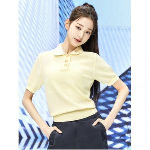 EIDER AQUA(아쿠아) 여성 반팔 스웨터_Yellow DWM232621Y
