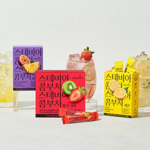 아로마빌 스테비아 콤부차 10스틱 30스틱 (레몬/딸기키위/파인애플패션후르츠)