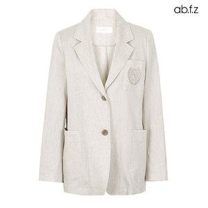 [정품] 에이비플러스 로고 디테일 카라 린넨 자켓 (AFX2HJ01A)597349