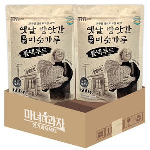 일일곡식 국산 옛날 방앗간 미숫가루 블랙푸드 600g x 2