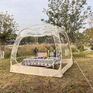 원터치 PVC 투명 6각 원터치쉘터 북극랑 200x150x160cm 쉘터 이글루