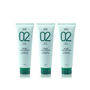 아모스 녹차실감 인텐시브 모이스처 팩 250ml 3개_B