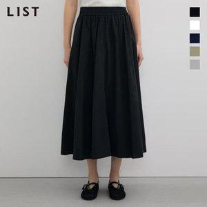 [리스트](대전신세계)밴딩 코튼 혼방 플레어 스커트