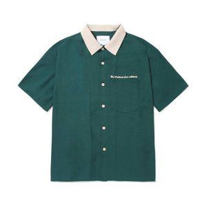 COVERNAT 레터링 리조트 하프 셔츠 그린 CO2402SS06GN 1502015