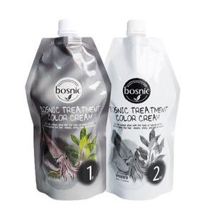네츄럴브라운/보스닉 헤나 트리트먼트 컬러 크림 1제(500ml)+2제(500ml )
