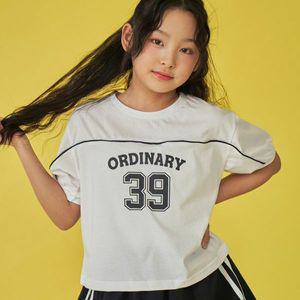 [보리보리/모데쯔]주니어 키즈 여름 퍼프소매 반팔티 초등학생 등교 10대 데일리