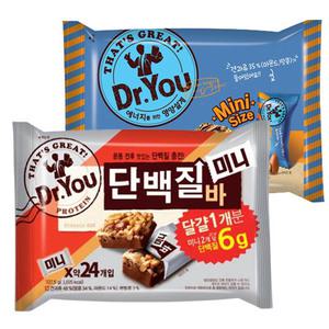 닥터유 에너지바미니330g + 단백질바미니 337.5g =2봉지(박스안심포장) 단백질영양 에너지바