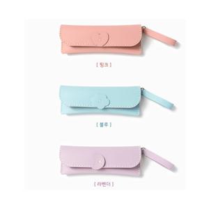가죽 필통 만들기 키트 손바느질 공예 재료 부자재 수업 DIY 펜슬 케이스 세트 반제품 체험 학습 취미 생활