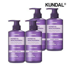 [기타]쿤달 허니 앤 마카다미아 단백질 트리트먼트 퍼지네이블 500ml x4개