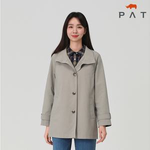 [PAT 여성] 밴드넥 숏 트렌치 코트_QJ21102