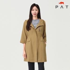 [PAT 여성] 후드형 린넨혼방 홑겹코트_QJ41101