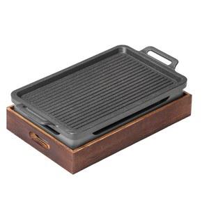 미니화로 고기구이 편스토랑 1인용 무쇠 꼬치구이 스토브 구이팬 화로 철판 18cm
