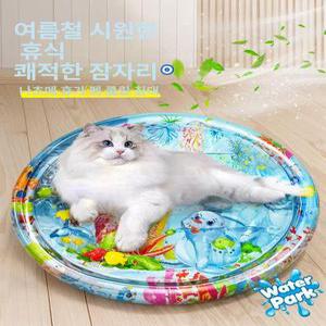 고양이 물고기 워터쿠션 매트 장난감 대형 쿨링