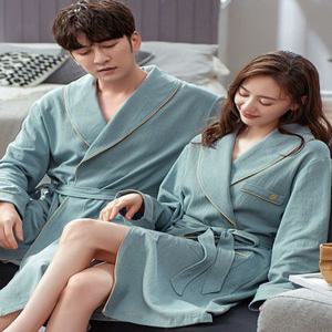 목욕가운 잠옷 남성 봄 시원한 및 편하고 가운