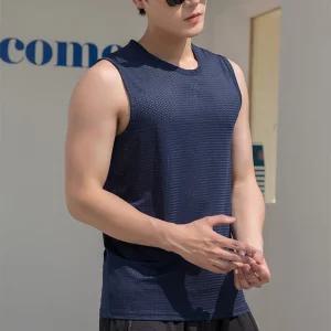 메쉬 쿨나시 여름 스포츠 에어스판 런닝 남성 민소매 쿨티 작업복 쿨 티셔