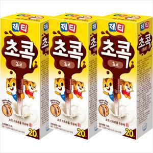 제티 초콕 초코렛맛 20Tx3개/2세트구매시 1000원 DCX넉넉한 유통기한