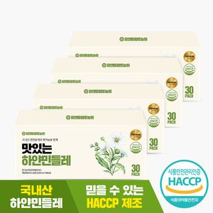 참앤들황토농원 맛있는 하얀민들레즙(90mlx30포) 4박스 (총 120포)