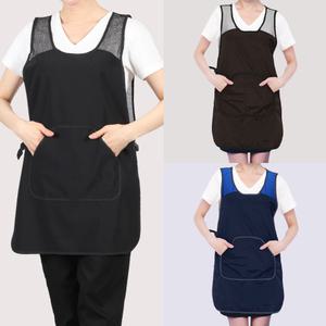 DLA44 여름 망사 메쉬 주방 서빙 원피스형 앞치마