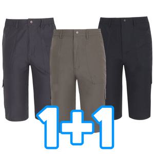 원플러스원 남자 7부바지 반바지 쿨링 밴딩 등산복 남성 무지 기능성 건빵바지 카고 하의 빅사이즈