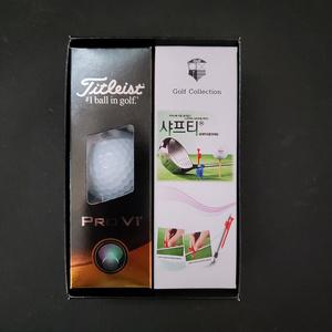 타이틀리스트 23년  Pro V1 3구 + 샤프티 SET  [로고인쇄/선물포장]짱골프
