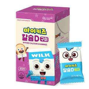 웰라이프 마이키즈 칼슘D 구미, 60개입, 1개