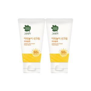 유한킴벌리 그린핑거 야외놀이 선크림 파워블록 힘센 선크림 70ml 2개