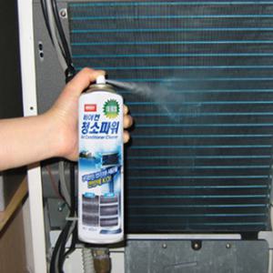 에어컨 셀프 청소 냉각판 크리너 스프레이 스텐드 벽걸이