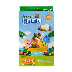 엄마 까투리 썸머패치 24매입 1개 외출 캠핑 벌레 모기 스티커 시트로넬라오일