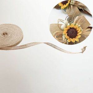 [제이큐]마 황마 리본 끈 10mm X ( 3매입 )