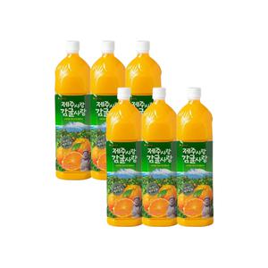 제주사랑 감귤사랑 주스 1.5L x 6개