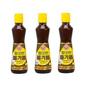 오뚜기 향긋한 들기름 320ml 3개