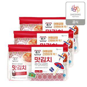 [하프클럽/종가집](m)(기획)투어맛김치80g5ea X 3세트