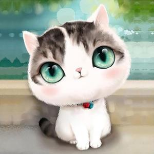 [OFM6NQ7Q]펠릭스  패브릭  보석십자수 사각 30x30